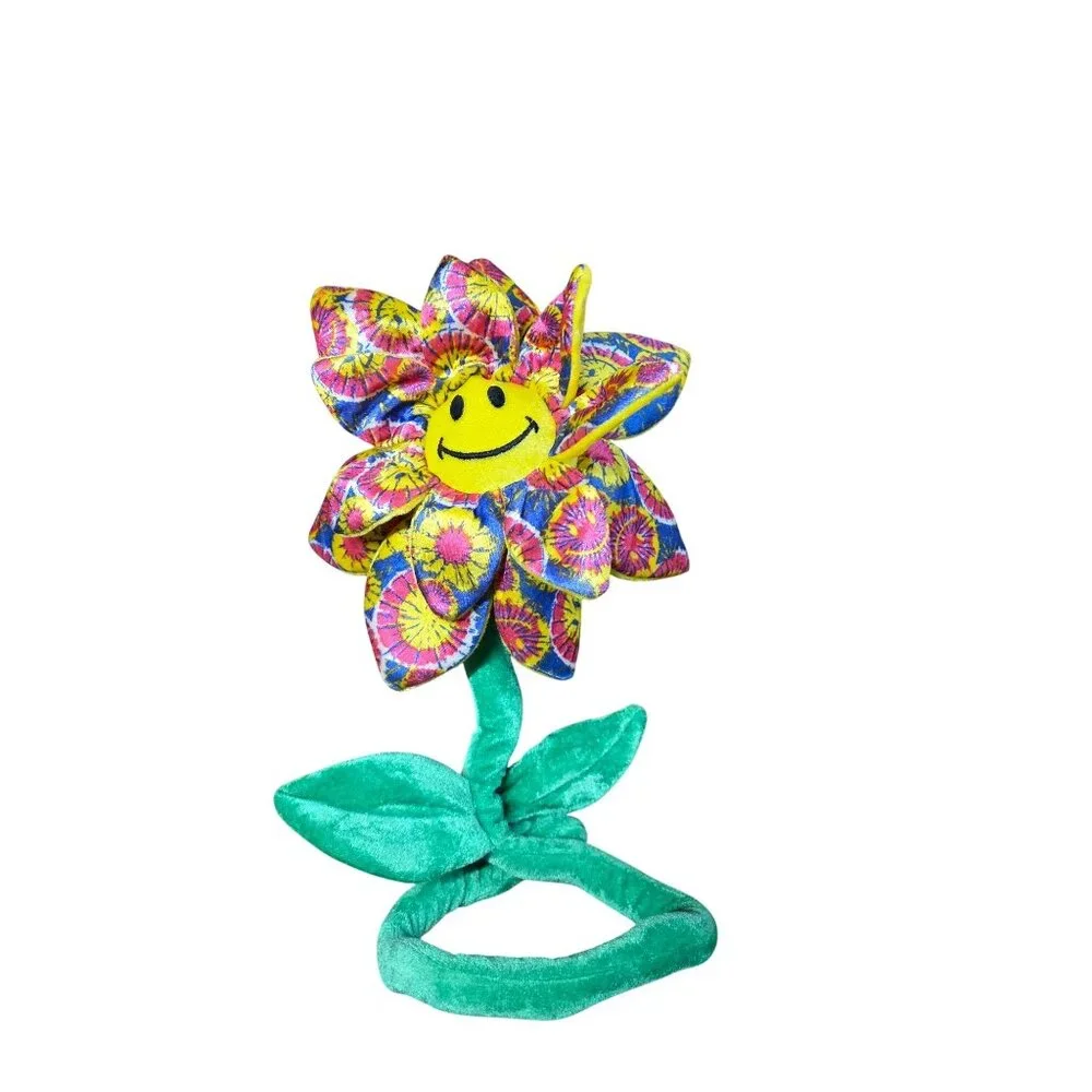 Crazy Daisies Bendable Flower Smiley Faces Plush - Picture 4 of 9